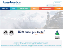 Tablet Screenshot of busybluebus.com.au